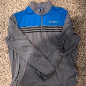 adidas Blue and Gray Performance Ryder Cup Jacket